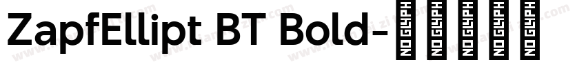 ZapfEllipt BT Bold字体转换